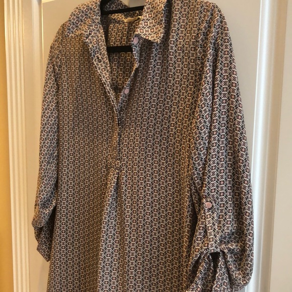 💕Pleione Elegantly Patterned Versatile Tunic Blouse - Picture 1 of 11